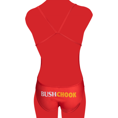 Bush Chook One Piece Red Swimwear Swimwear Bush Chook