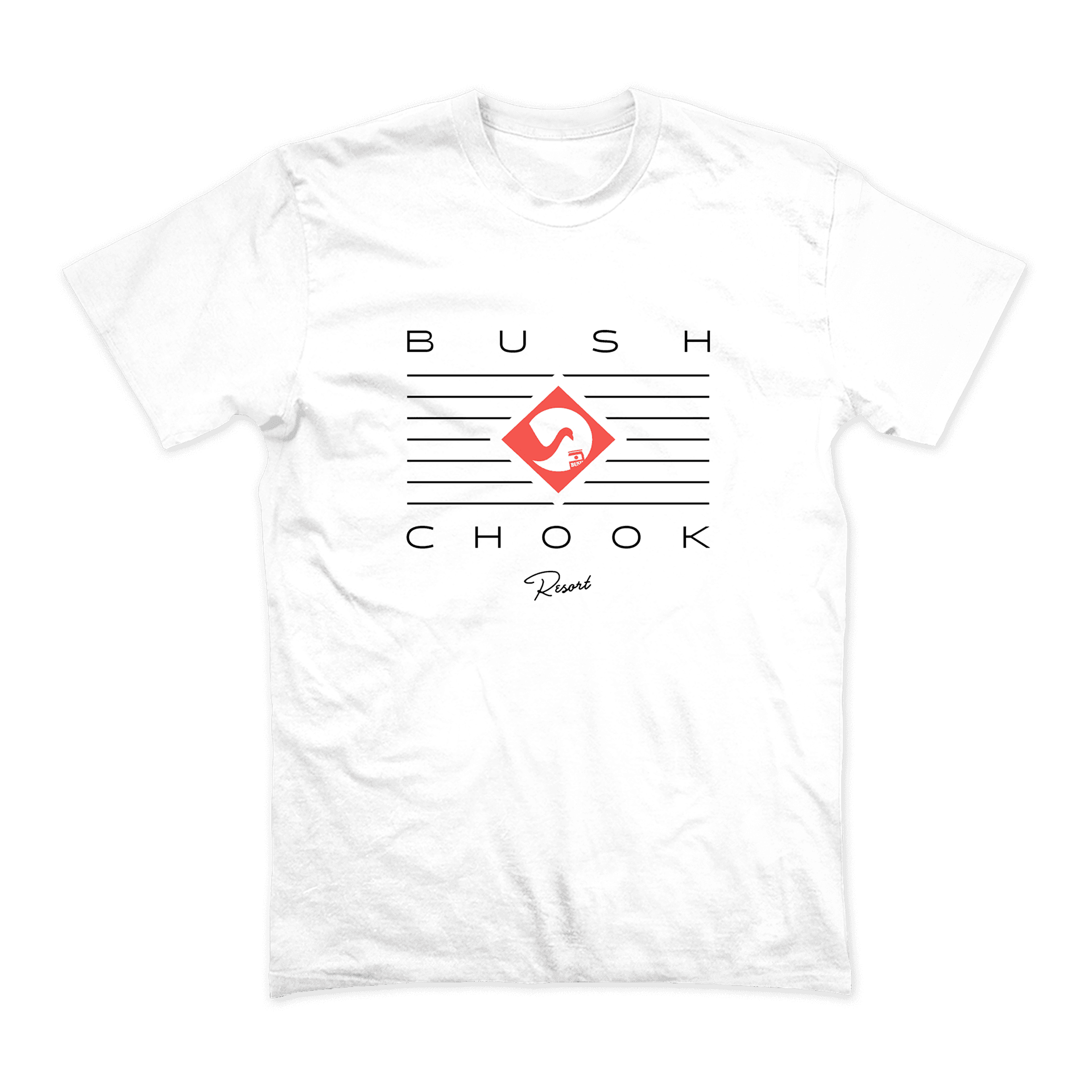 Bush Chook Resort Tee White T-Shirt Bush Chook