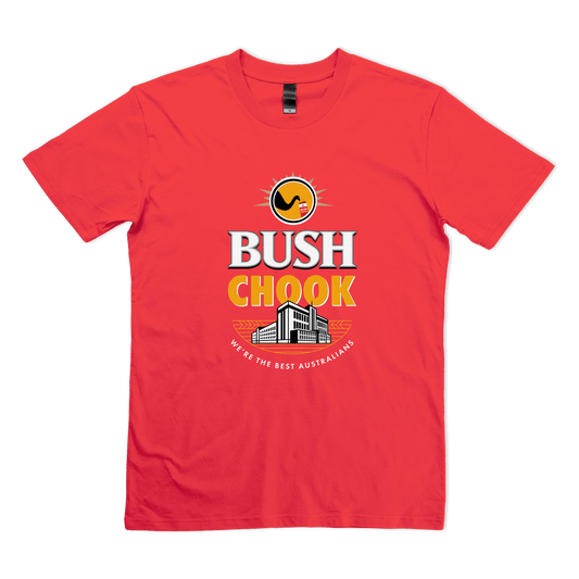 Bush Chook Tee Red T-Shirt Bush Chook