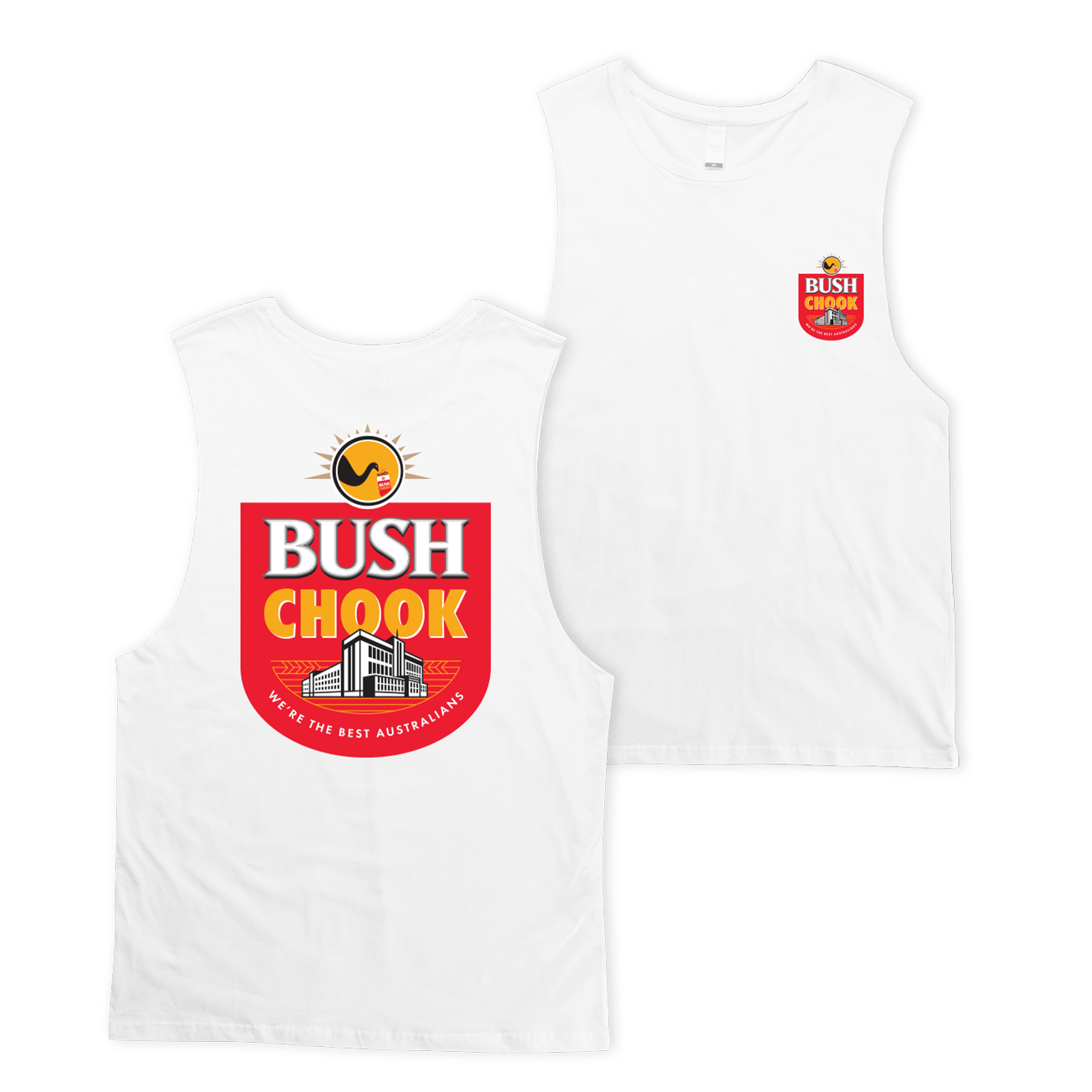 Bush Mob Muscle White Muscle Bush Chook