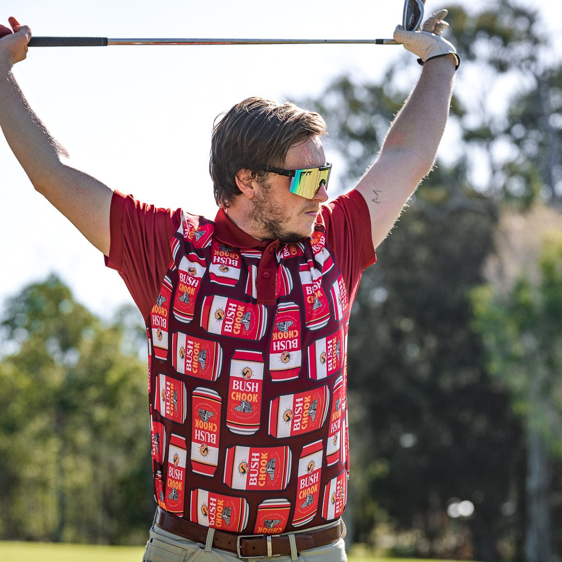 Canned Polo Shirt Polo Bush Chook