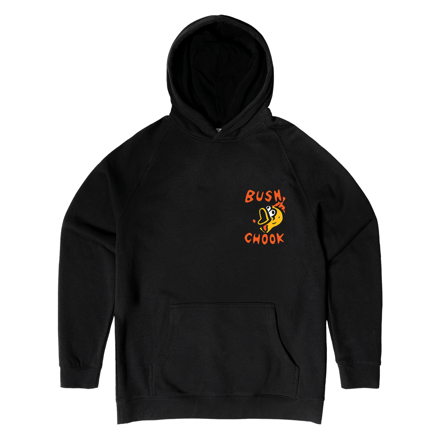 Chokin' The Chook Hoodie Black Hoodie Bush Chook