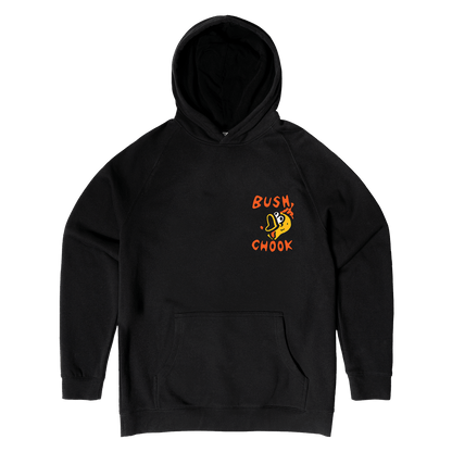 Chokin' The Chook Hoodie Black Hoodie Bush Chook