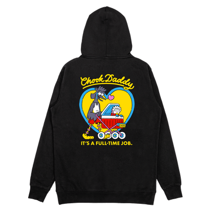 Chook Daddy Hoodie V2 Black Hoodie Bush Chook