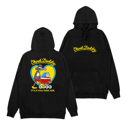 Chook Daddy Hoodie V2 Black Hoodie Bush Chook