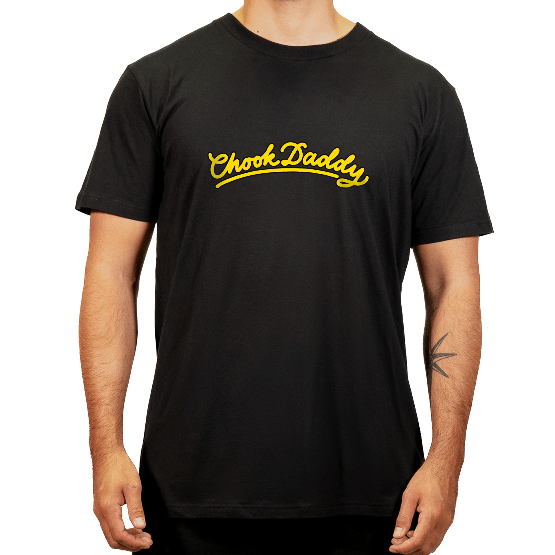 Chook Daddy Tee V2 Black T-Shirt Bush Chook