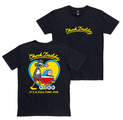 Chook Daddy Tee V2 Black T-Shirt Bush Chook
