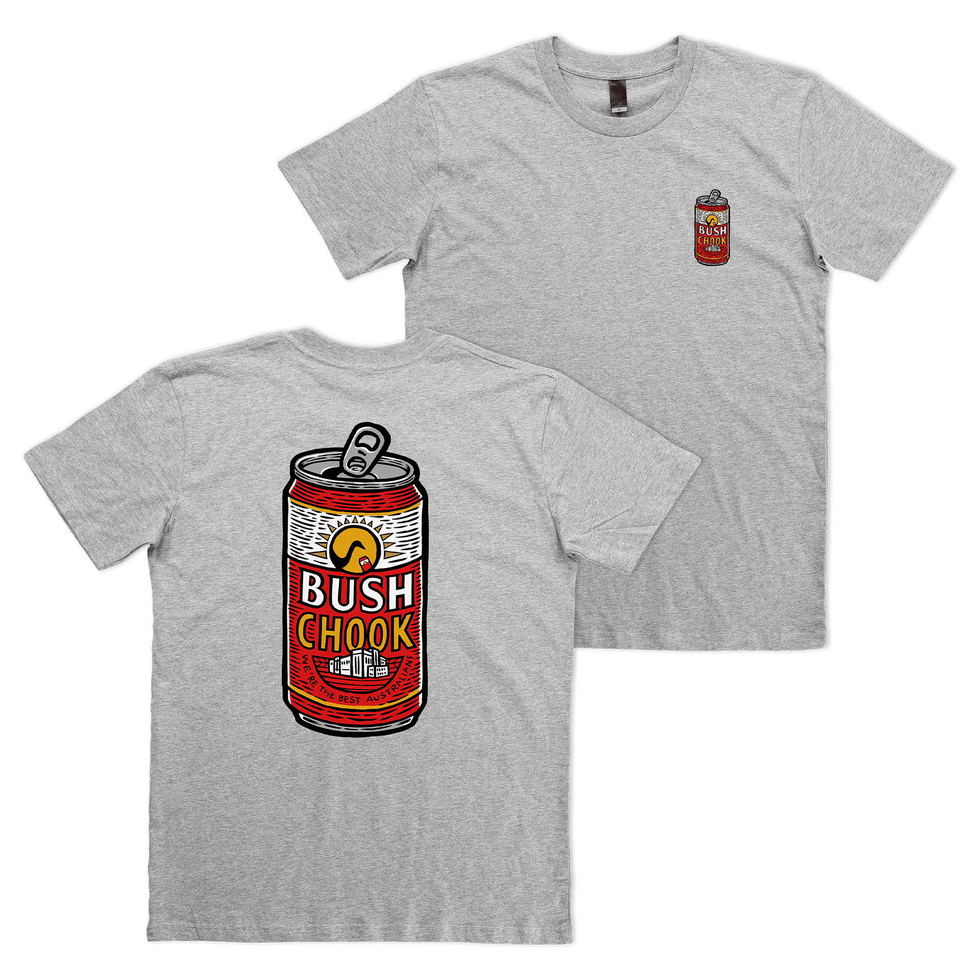 Chook Relief Tee Grey T-Shirt Bush Chook