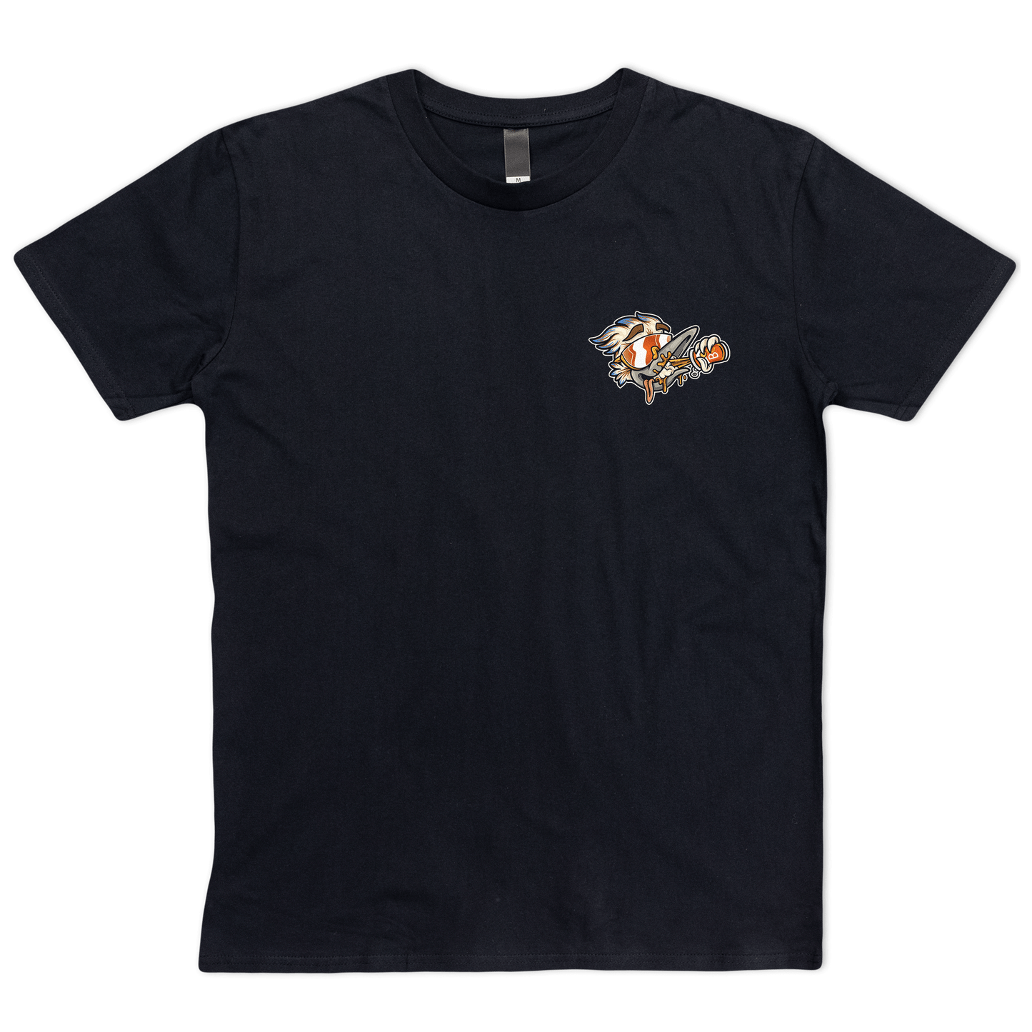 Cooked Burra Tee Black T-Shirt Bush Chook