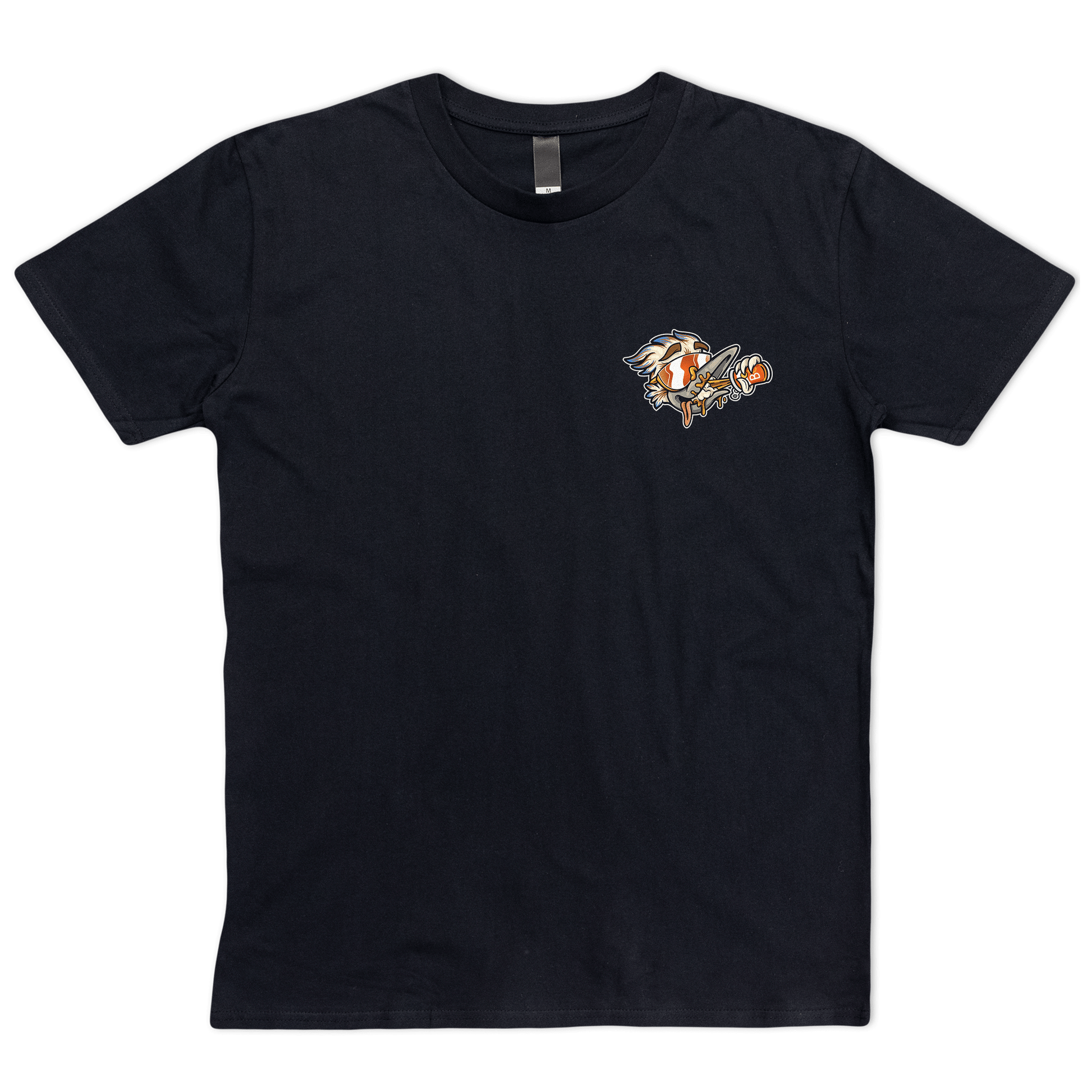 Cooked Burra Tee Black T-Shirt Bush Chook