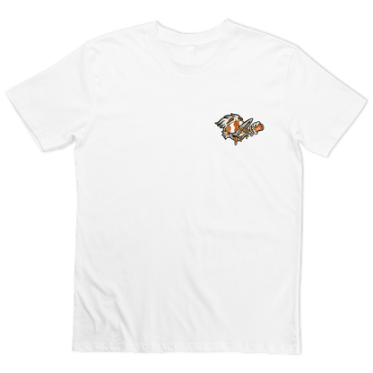 Cooked Burra Tee White T-Shirt Bush Chook