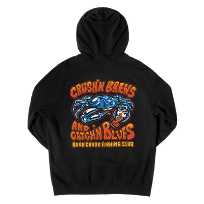 Crush'n Brews Hoodie Black Hoodie Bush Chook