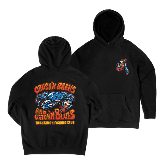 Crush'n Brews Hoodie Black Hoodie Bush Chook