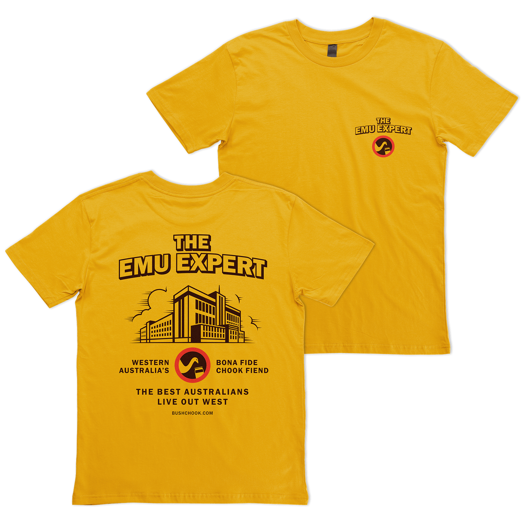 Emu Expert Tee Mustard T-Shirt Bush Chook