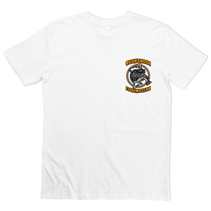 Fishing Club Tee White T-Shirt Bush Chook