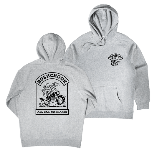 Gassed Hoodie Grey Hoodie Bush Chook