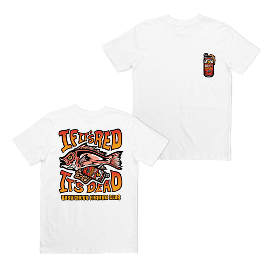 Gutted Tee White T-Shirt Bush Chook