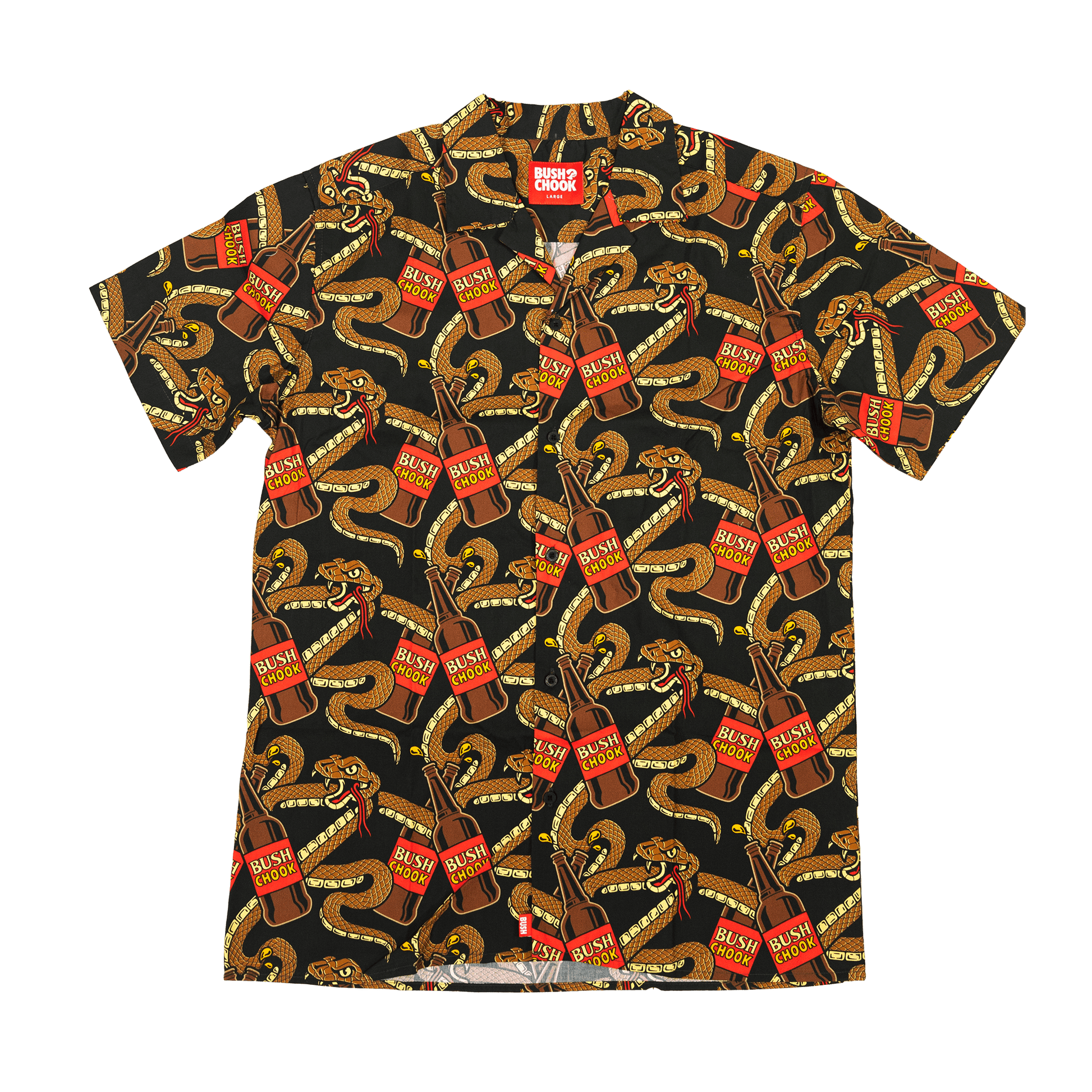 King Brown Party Shirt Button-up Bush Chook