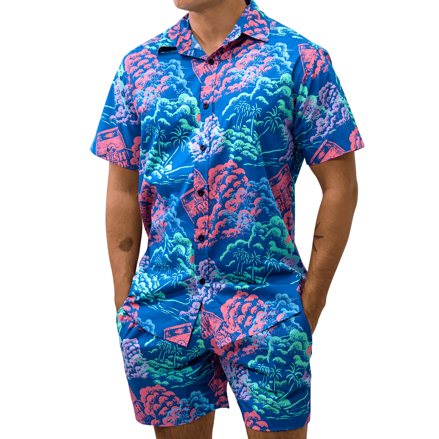 Miami Sunset Button-up Button-up Bush Chook