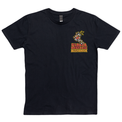 Pilbara Briefcase 2 Tee Black T-Shirt Bush Chook