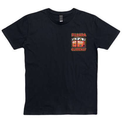 Pilbara Currency 2 Tee Black T-Shirt Bush Chook
