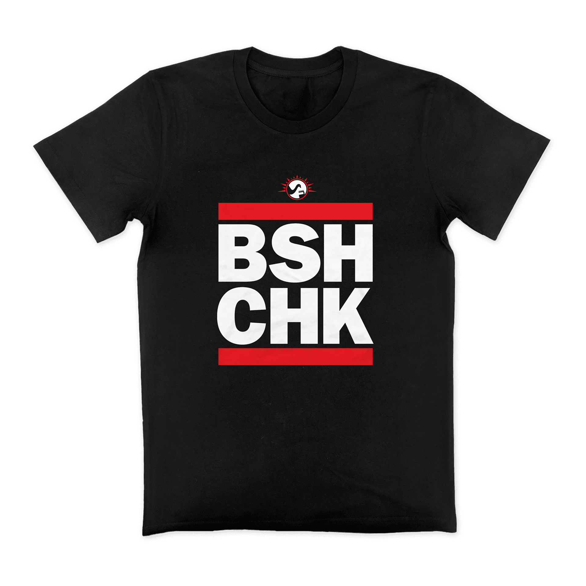 Run the Chooks Tee Black T-Shirt Bush Chook