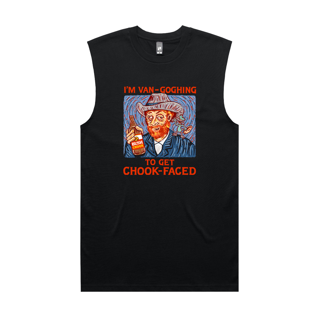 Self Portrait Muscle Tee Black T-Shirt Bush Chook