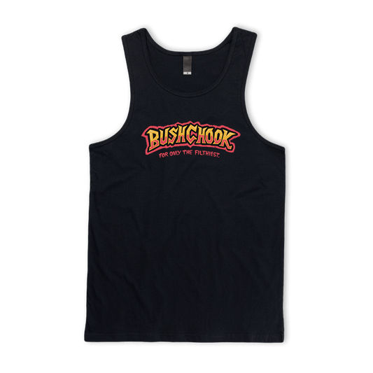 Tag Singlet Black Singlet Bush Chook