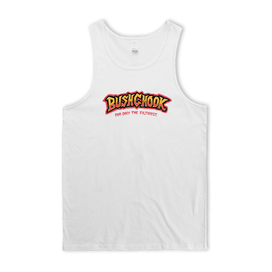 Tag Singlet White Singlet Bush Chook