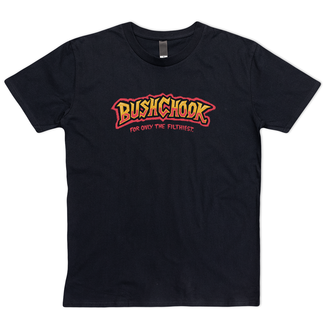 Tag Tee Black T-Shirt Bush Chook