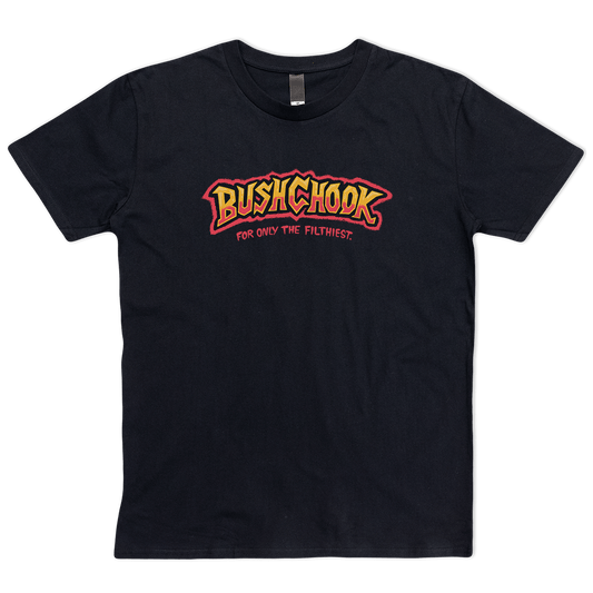 Tag Tee Black T-Shirt Bush Chook