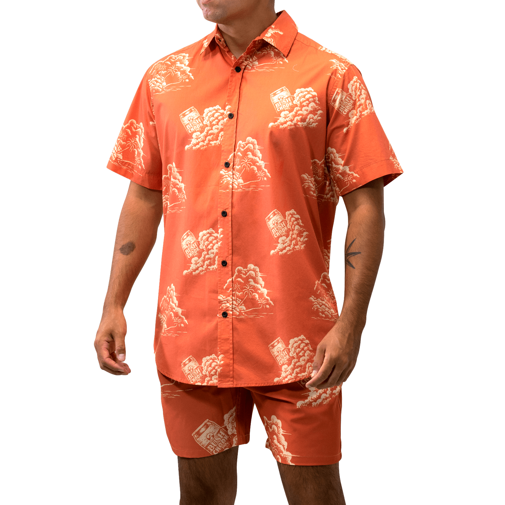 Terracotta Sunset Button-up Button-up Bush Chook