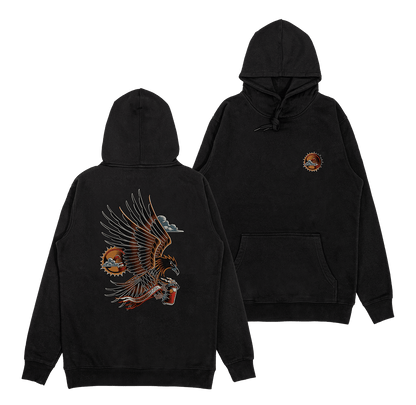 Tin Bird Hoodie Black Hoodie Bush Chook