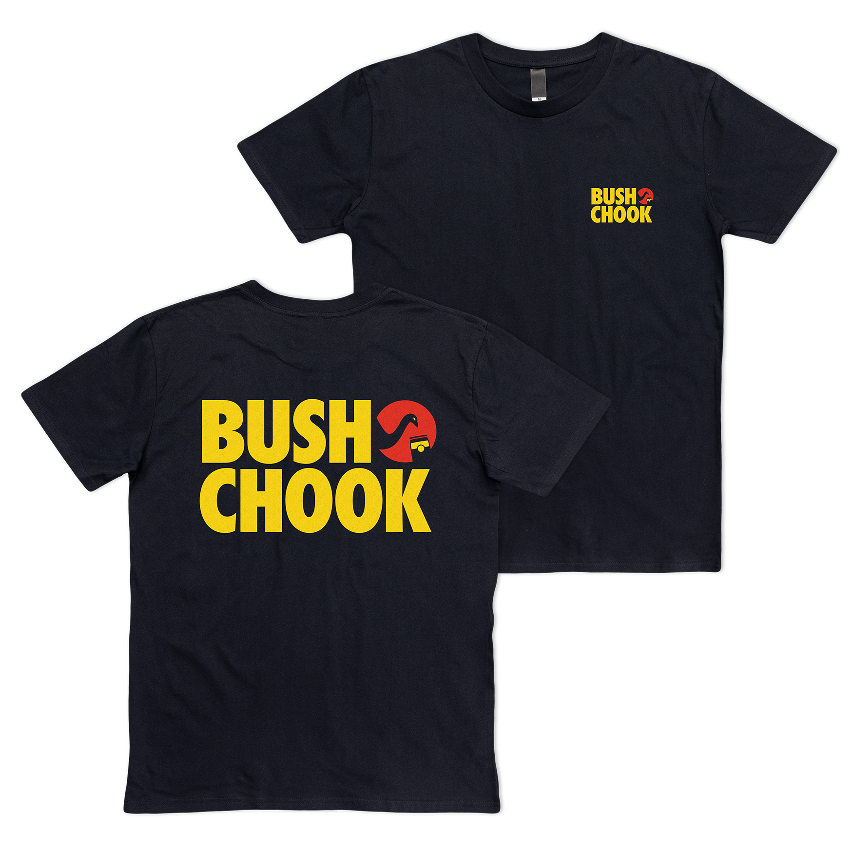 Vintage 2 Black Tee T-Shirt Bush Chook