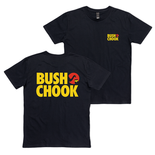 Vintage 2 Black Tee T-Shirt Bush Chook