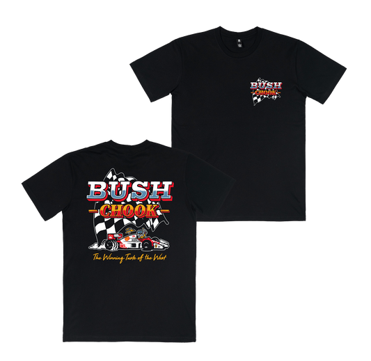 Winning Taste Tee Black T-Shirt Bush Chook