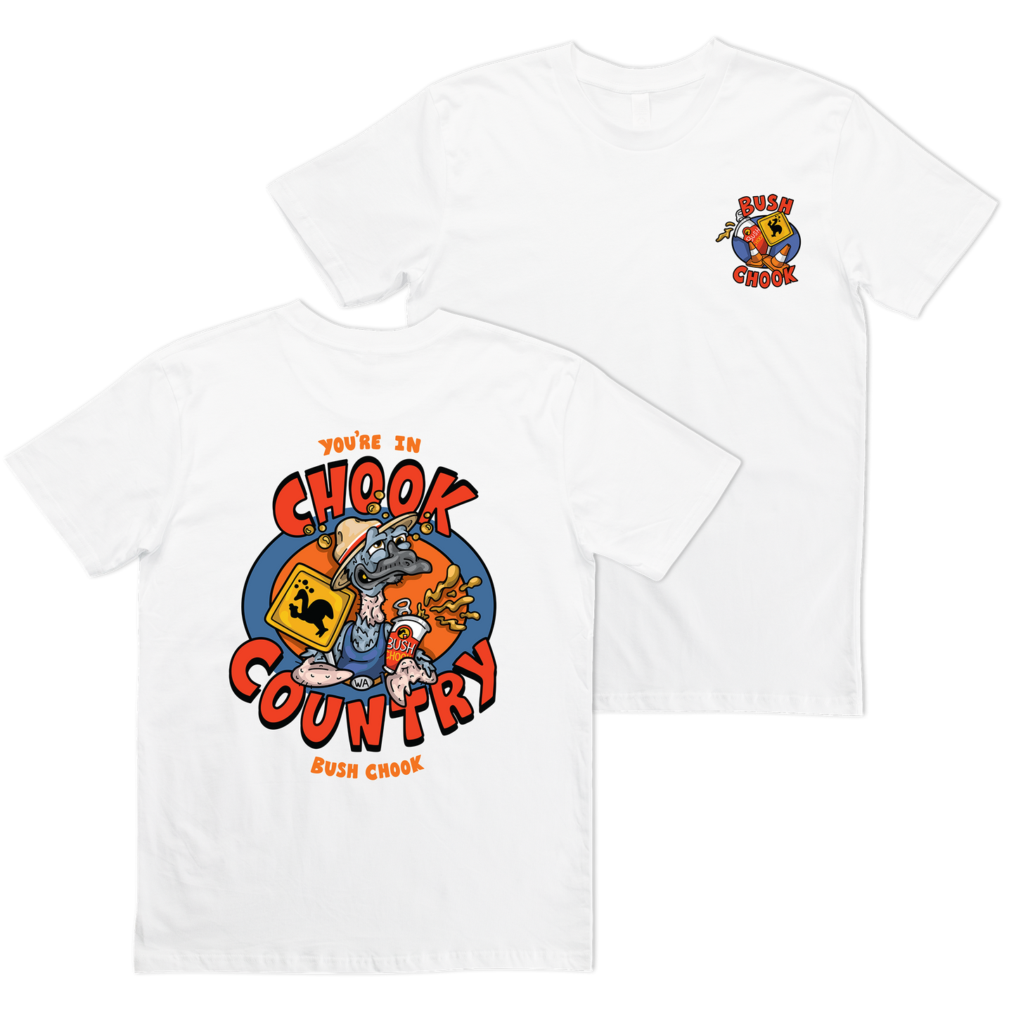 Chook Country Tee White