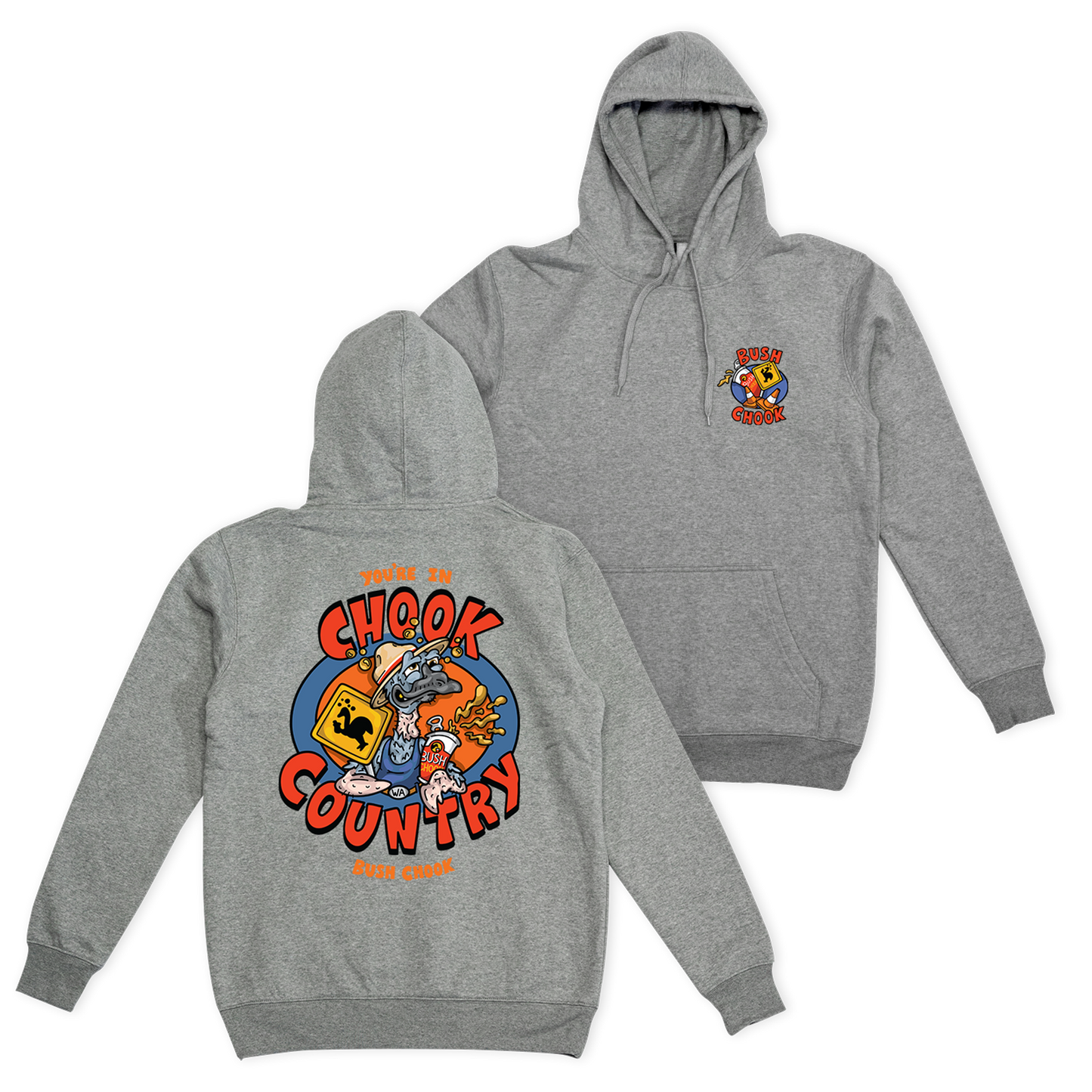 Chook Country Hoodie Grey