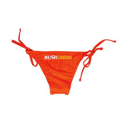 Bush Chook Red Bikini Bottom