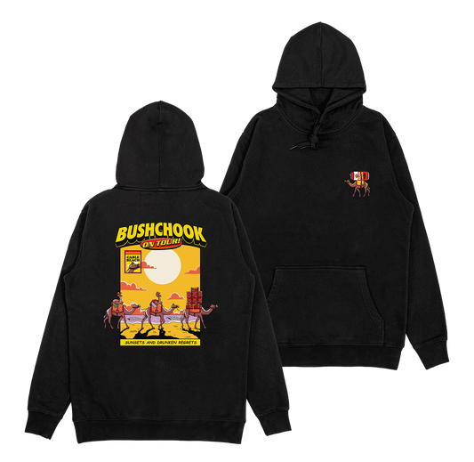 Chooks on Tour: Cable Beach Hoodie Black