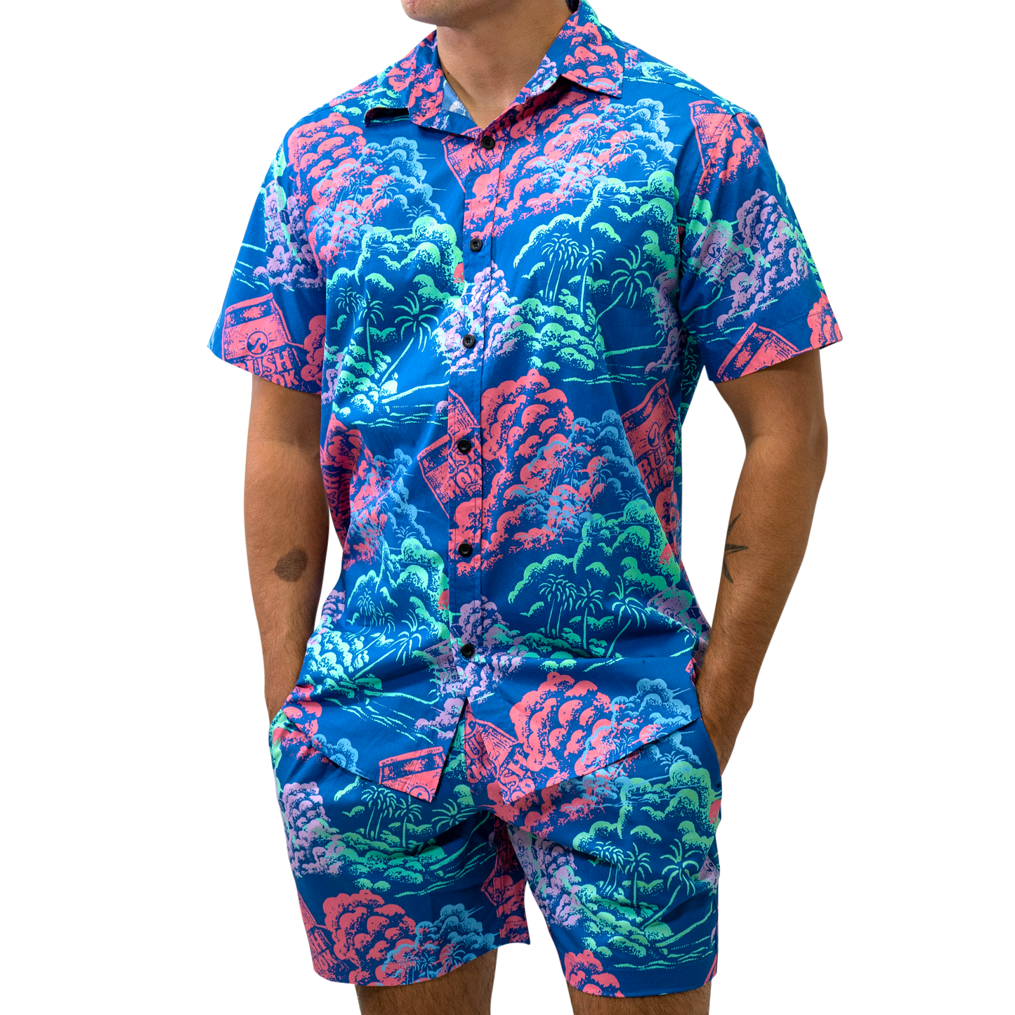 Miami Sunset Button-up