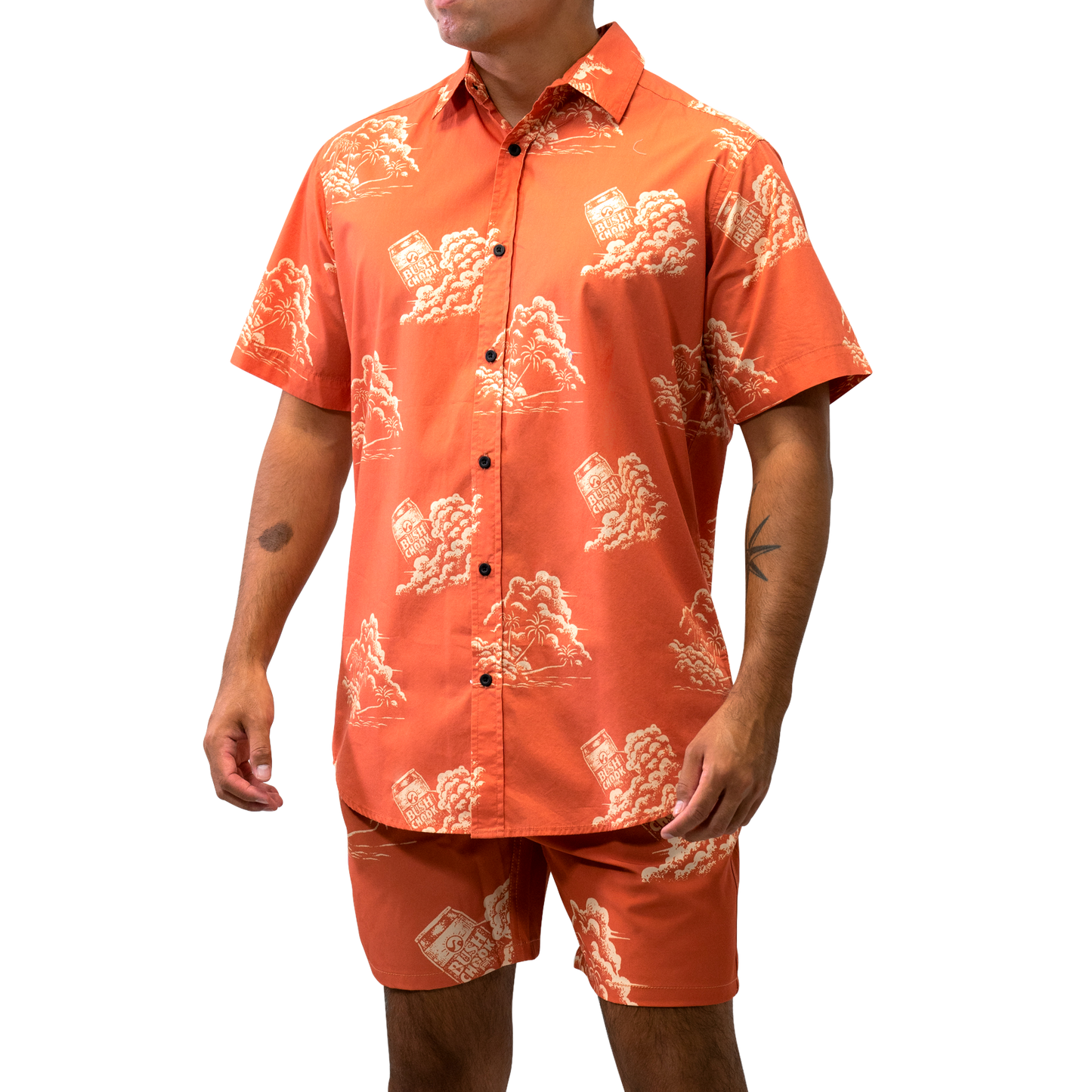 Terracotta Sunset Button-up