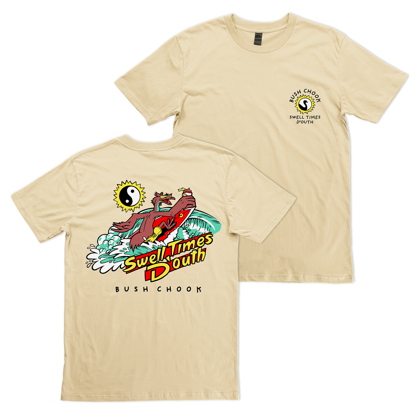 Swell Times D'outh Tee Tan