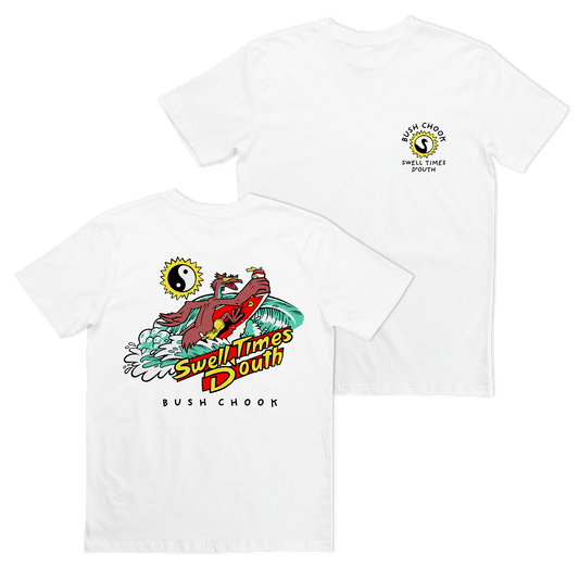 Swell Time D'outh Tee White