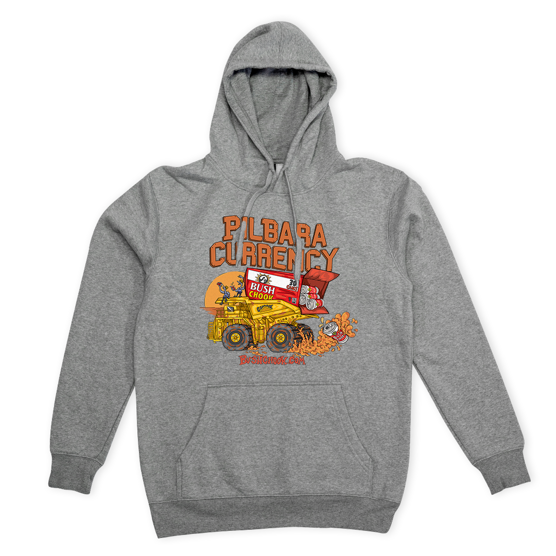 Pilbara Currency Hoodie Grey