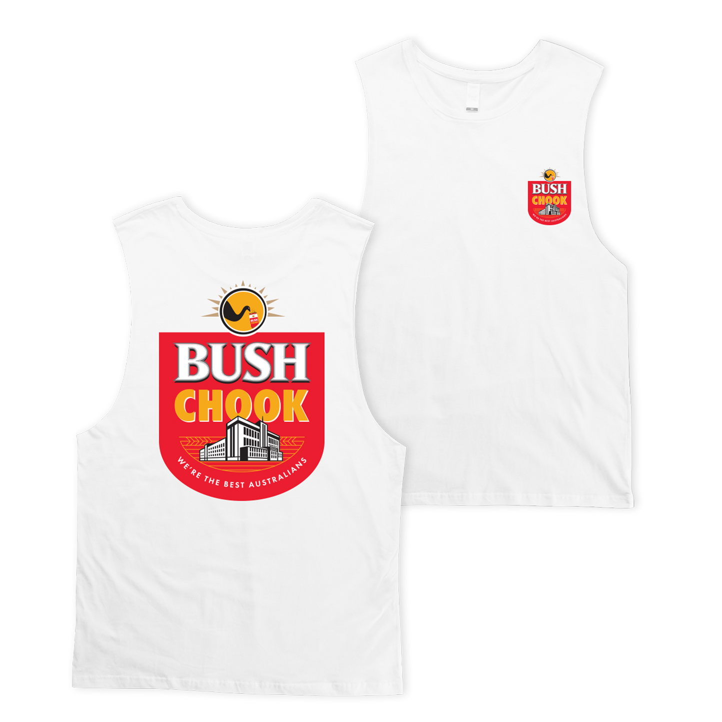 Bush Mob Muscle White